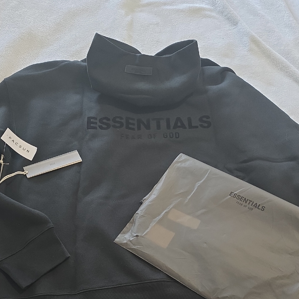 Fear of God ESSENTIALS Black Hoodie